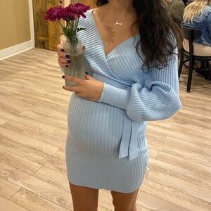 Maternity Women's Light Blue Sweater